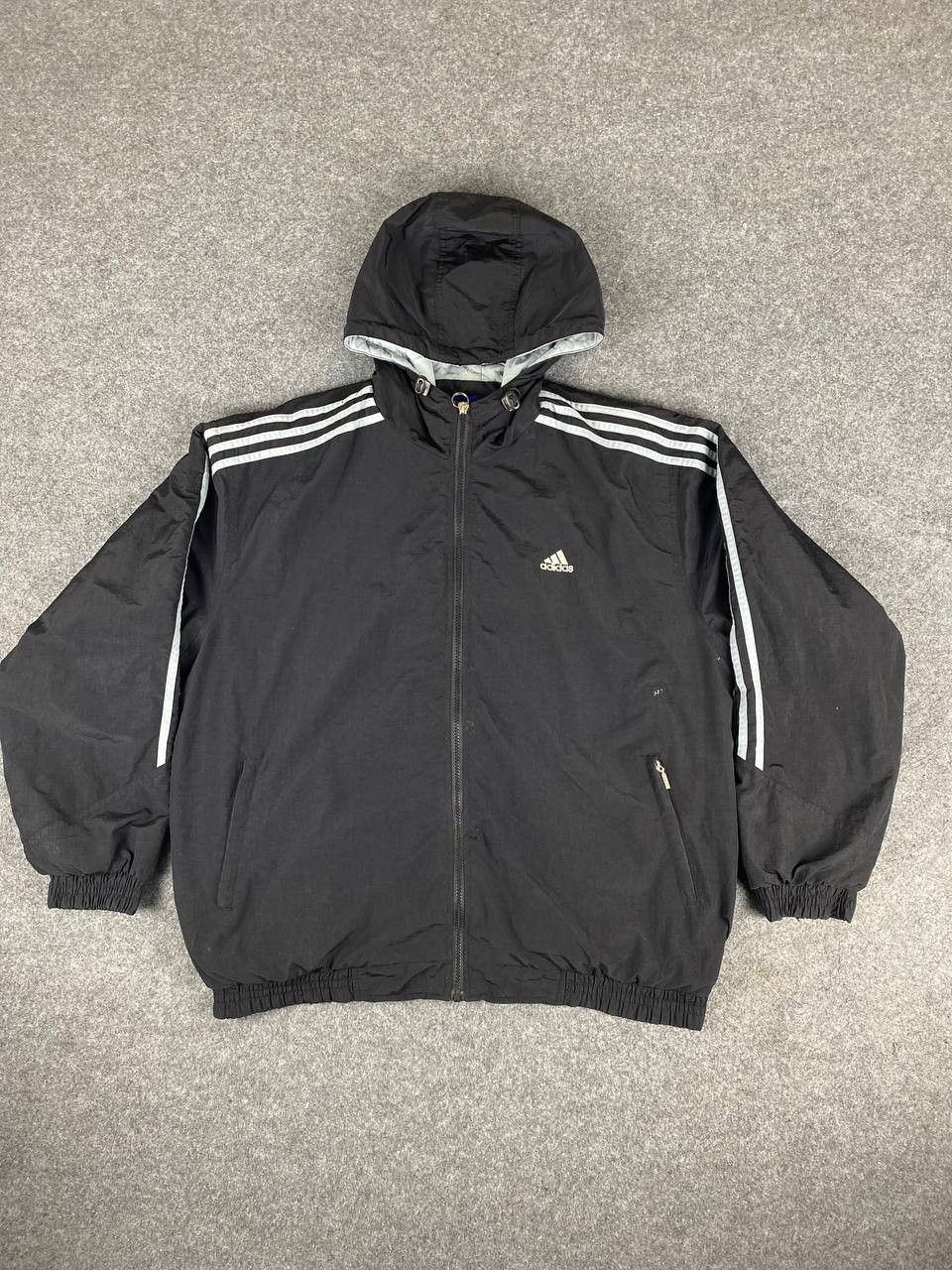 Adidas vintage 90s adidas distressed rework jacket quilted lining Size US XXL / EU 58 / 5 - 1 Thumbnail