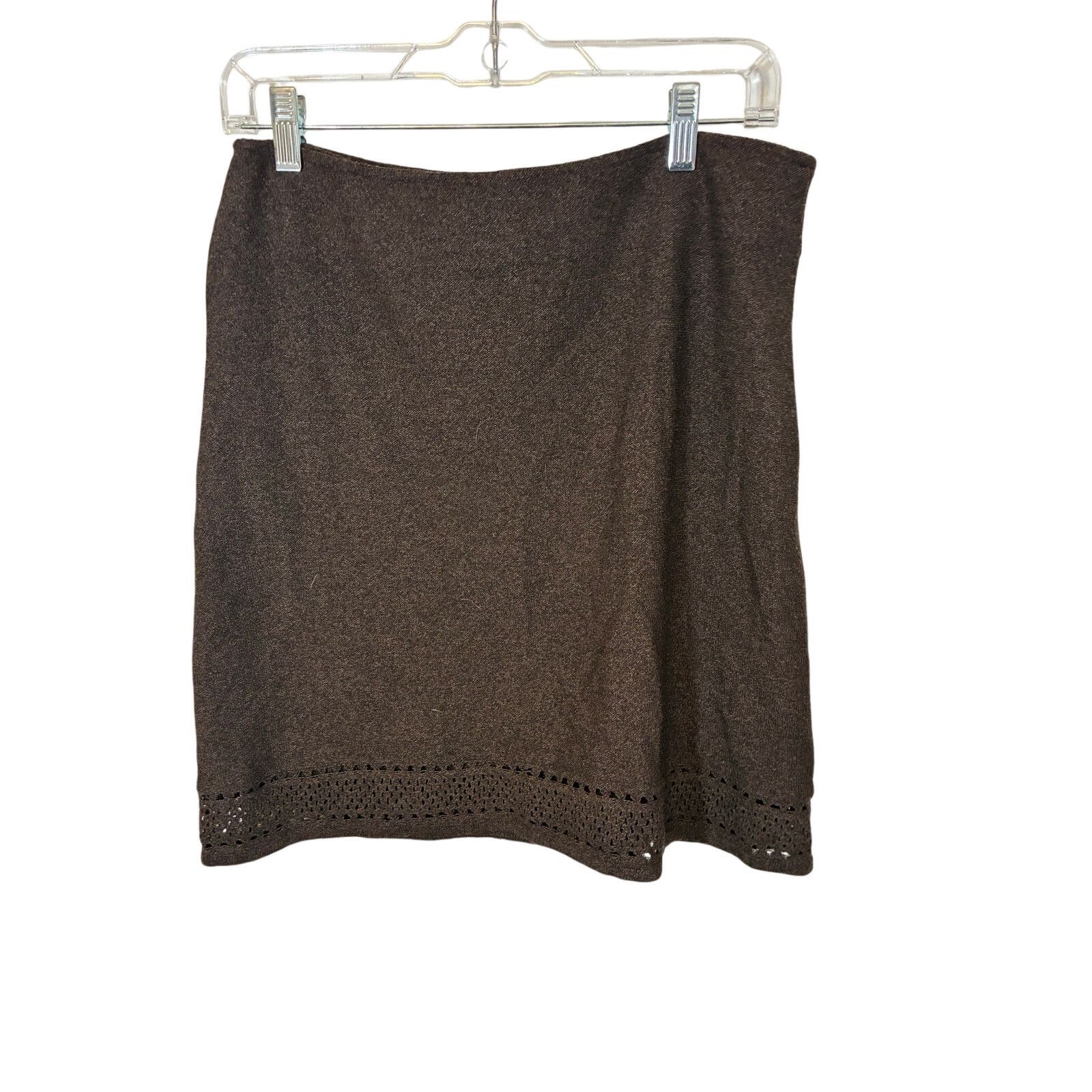 St. John St. John Collection Brown Bouclé Wool Blend Crinkle Skirt M Size 27" / US 4 / IT 40 - 4 Thumbnail