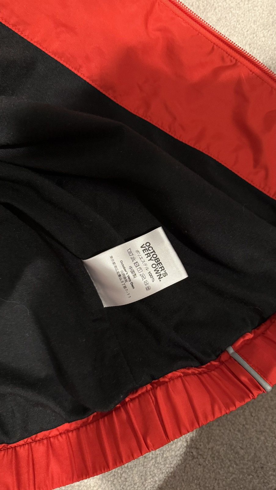 October's Very Own OVO Red Windbreaker Jacket Size US XL / EU 56 / 4 - 8 Thumbnail