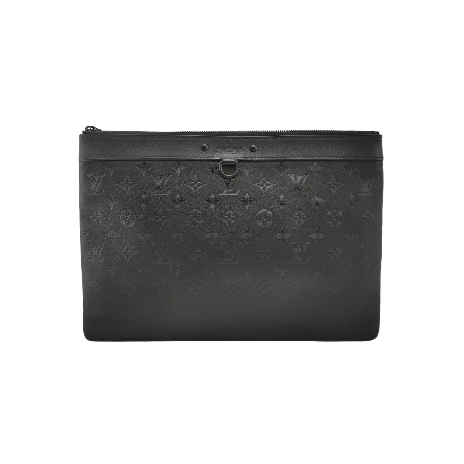 Louis Vuitton Louis Vuitton Discovery Pochette Black Embossed Clutch Size ONE SIZE - 1 Thumbnail