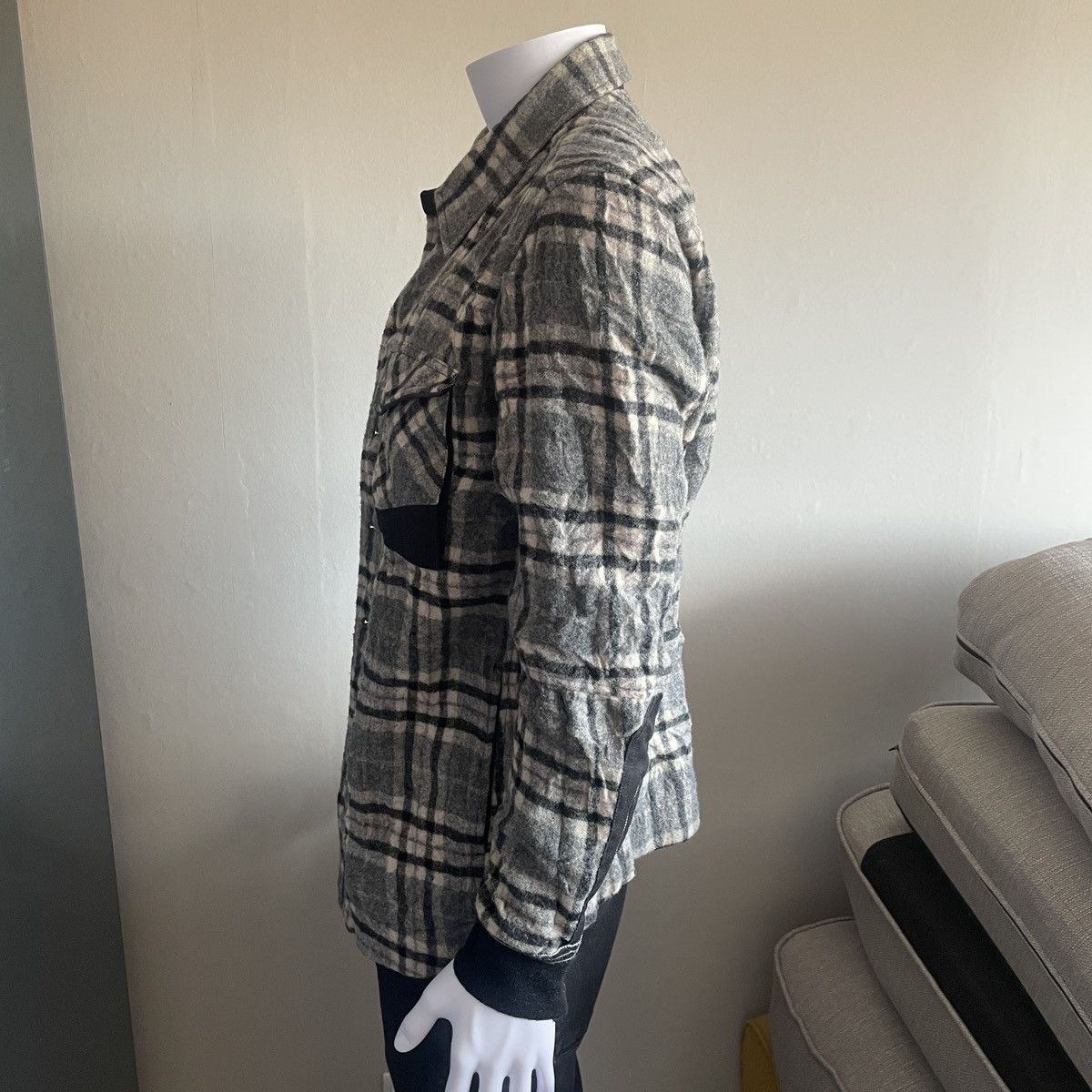 Marithe + Francois Girbaud Marithé et François Girbaud Rare Sample Wool Check Coat Size US L / EU 52-54 / 3 - 2 Thumbnail