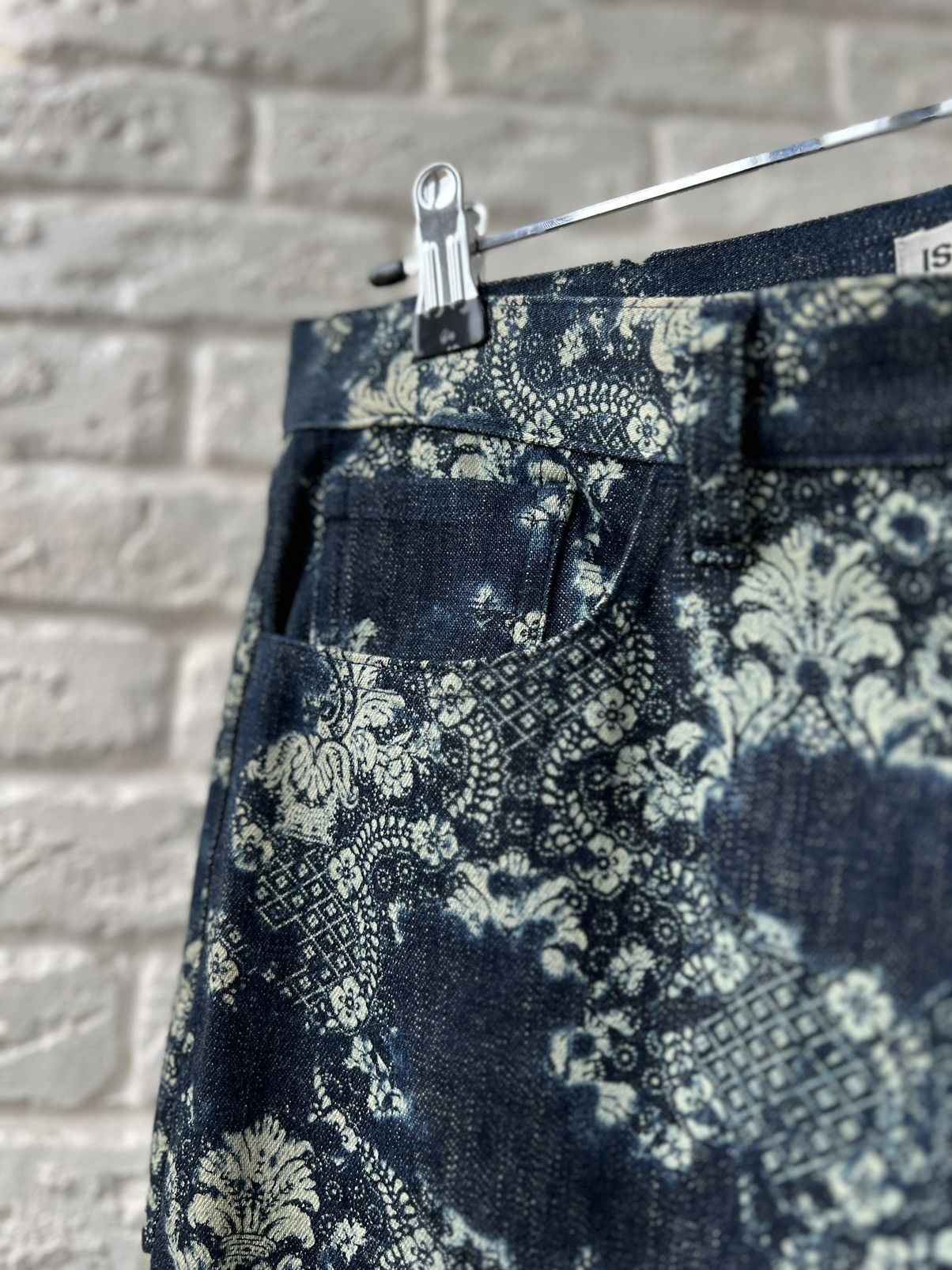Issey Miyake Issey Miyake Paisley Printed Unisex Jeans Japan Size Wmn 3 Size 33" - 4 Thumbnail