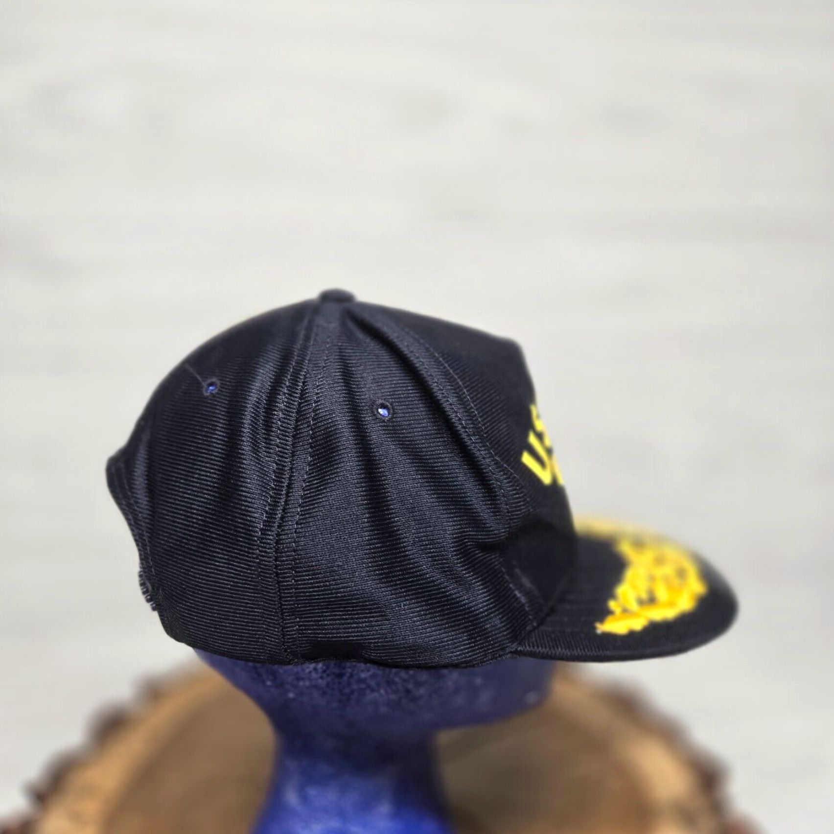 Bally Military Best USS Ray SSN-271 Embroidered Adjustable Snapback Hat, Hat, Men, One Size, Dark Blue / Gold Lettering, Baseball Cap, Embroidered, Snapback Size ONE SIZE - 3 Thumbnail