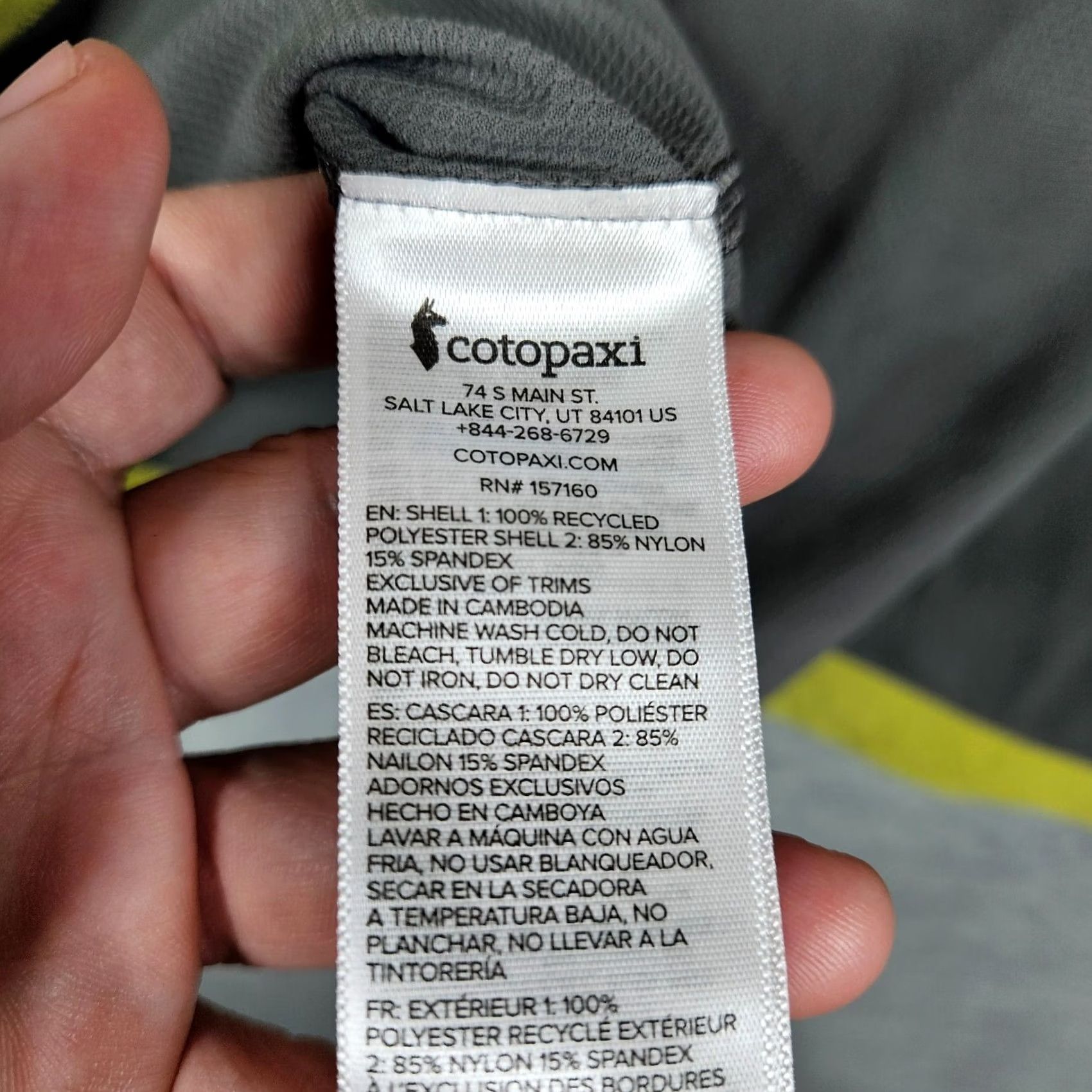 Cotopaxi COTOPAXI Men’s Dark Gray Crew Neck Long Sleeve Top M Size US M / EU 48-50 / 2 - 7 Thumbnail