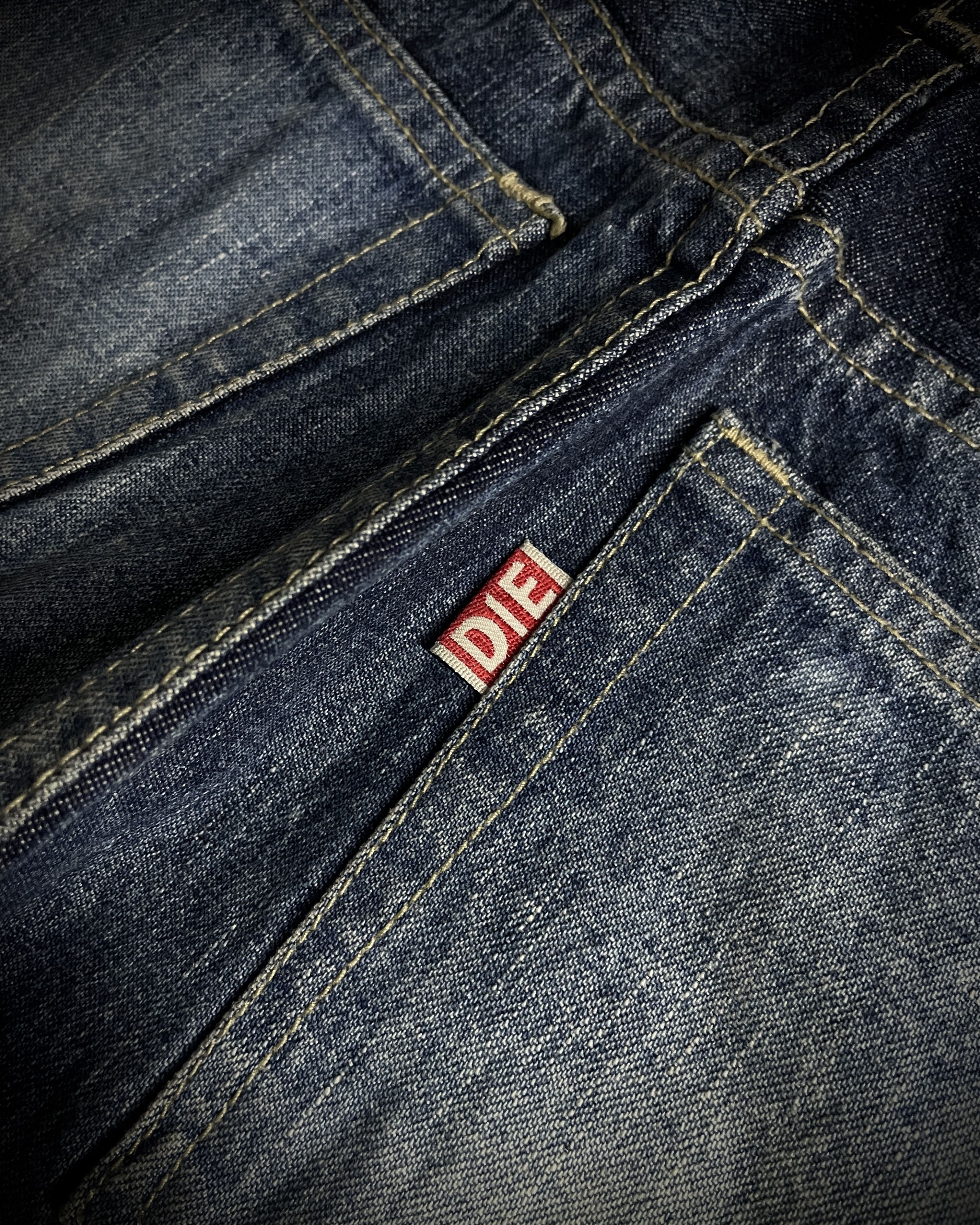 Japanese Brand H.Naoto+Die Skull Poem Print Slim Straight Jeans Size US 28 / EU 44 - 6 Thumbnail