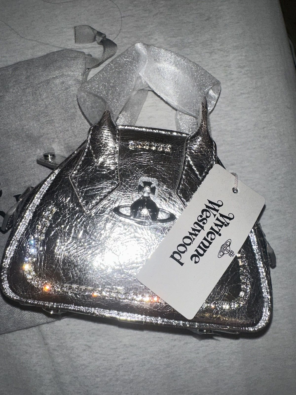 MINI YASMINE - HANDBAG - SILVER