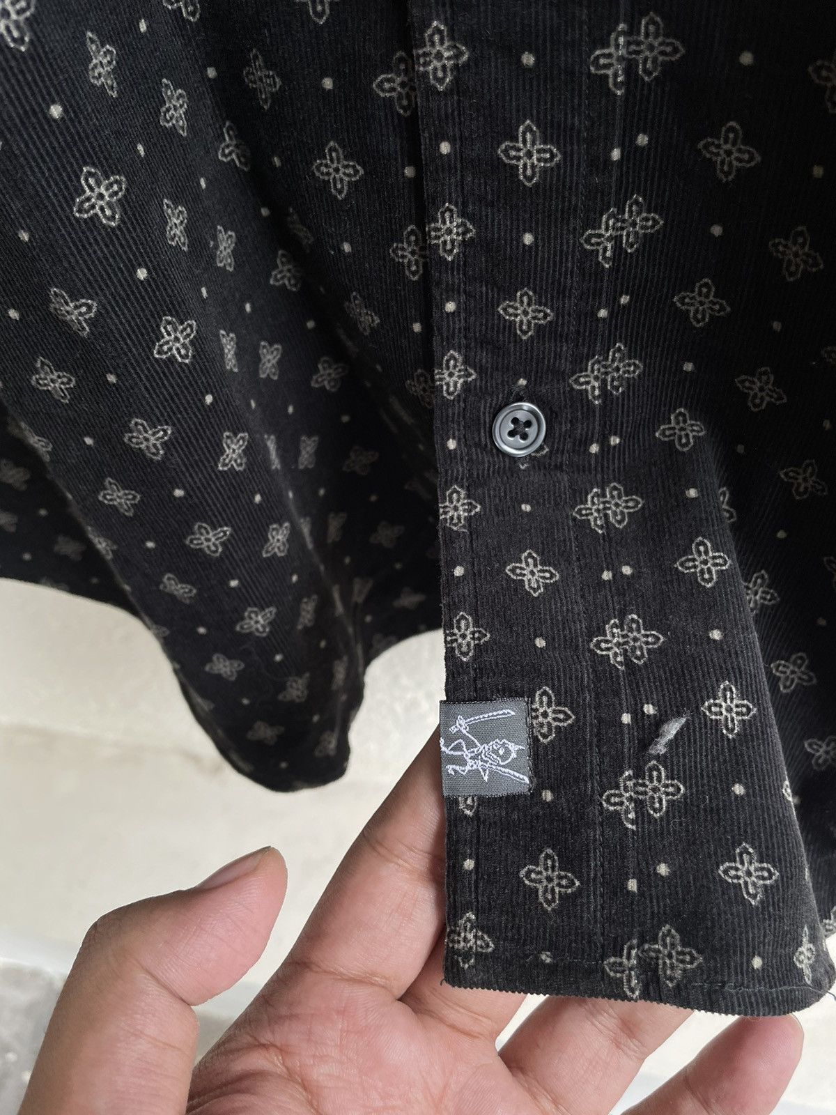 14th Addiction 2000s PPFM Japan Corduroy shirt Gothic Style Size US L / EU 52-54 / 3 - 5 Thumbnail