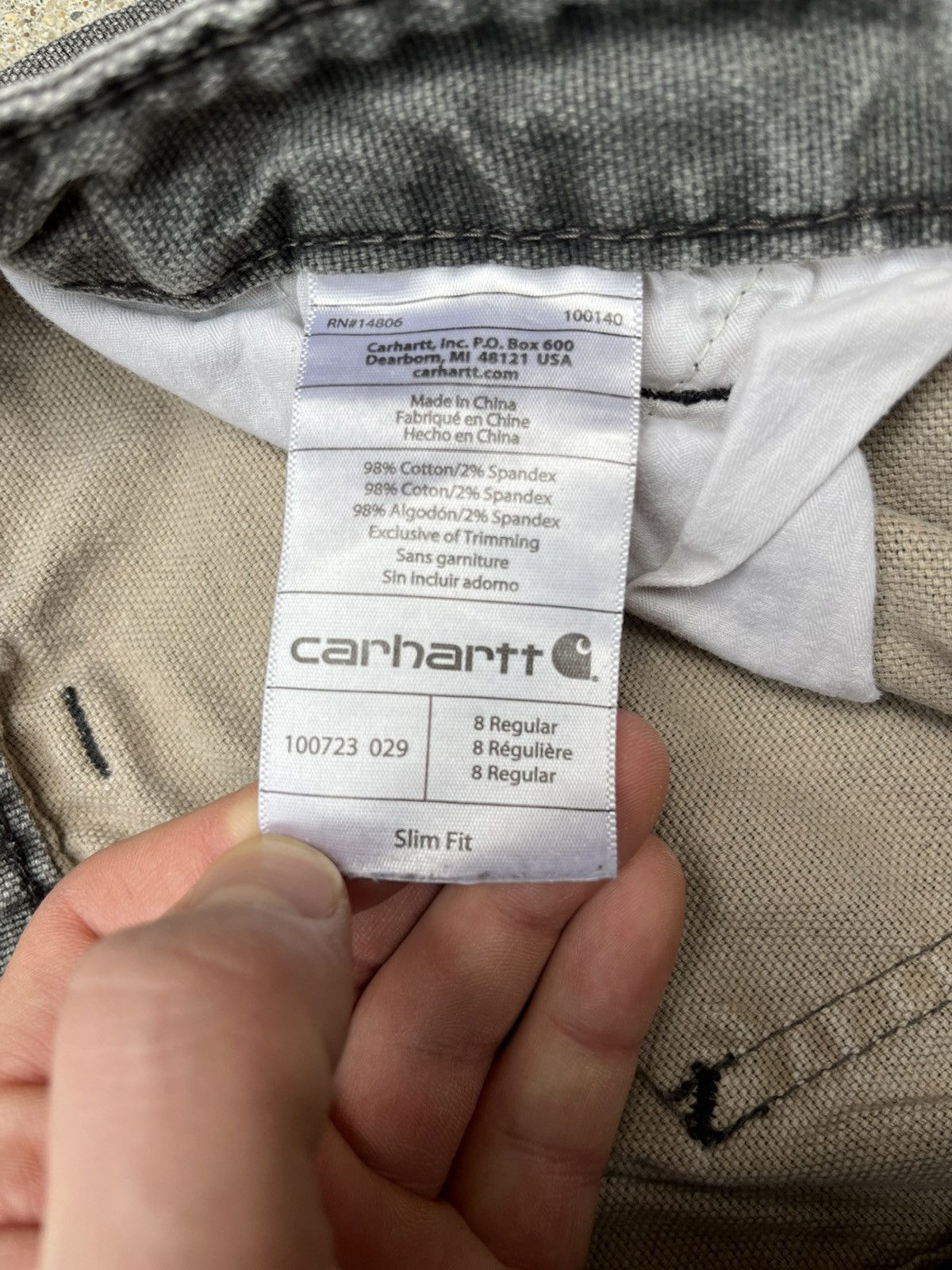 Carhartt Distressed Carhartt Double Knee Slim Fit Size 30" / US 8 / IT 44 - 5 Thumbnail