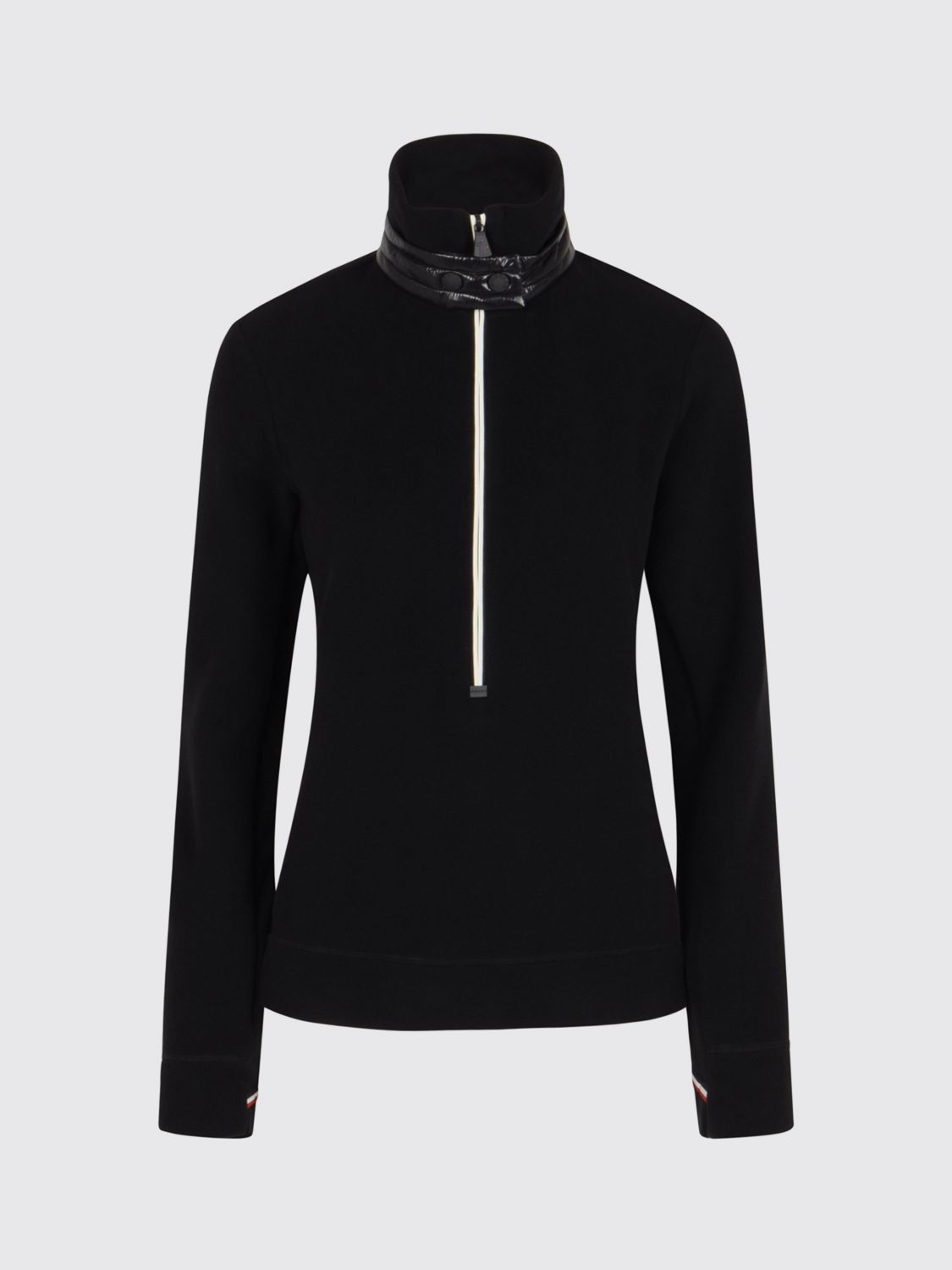 Moncler Moncler Sweatshirt Woman Black Size L / US 10 / IT 46 - 1 Preview