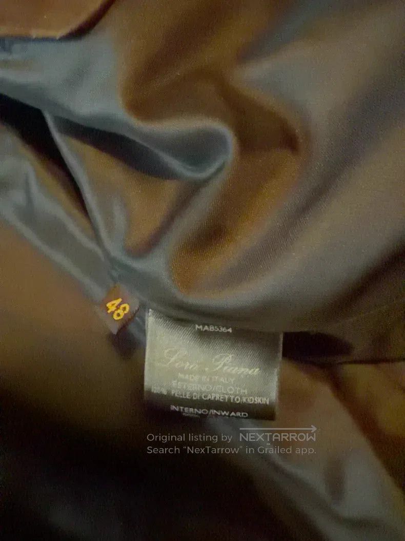 Loro Piana Loro Piana Leather jacket, luxurious tailoring, with cashm Size US M / EU 48-50 / 2 - 6 Thumbnail