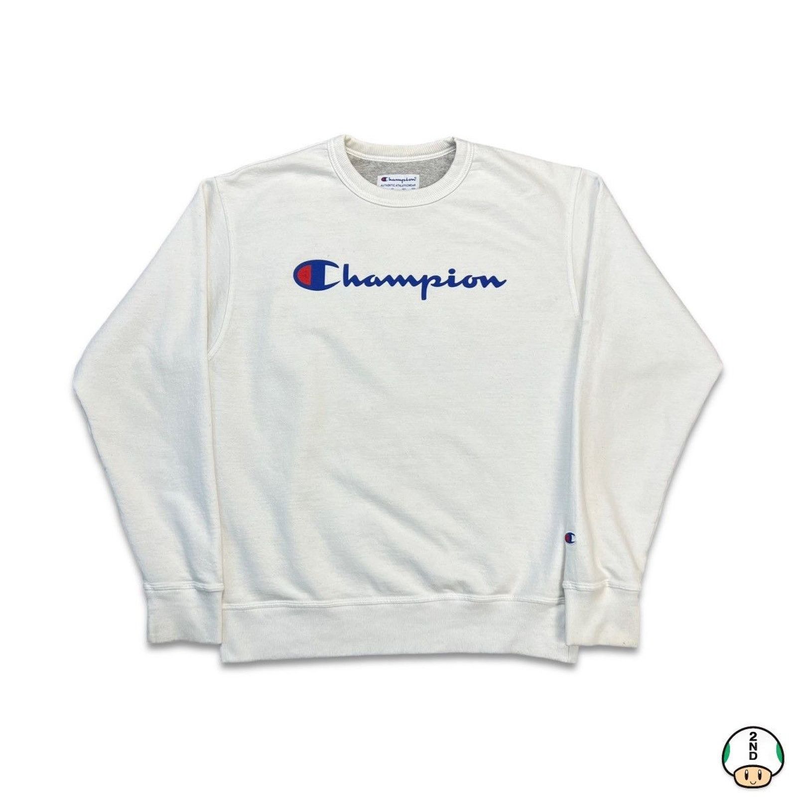 Champion × Vintage Champion Sweatshirt Authentic Athletic Script Pullover Crew Size US M / EU 48-50 / 2 - 1 Thumbnail