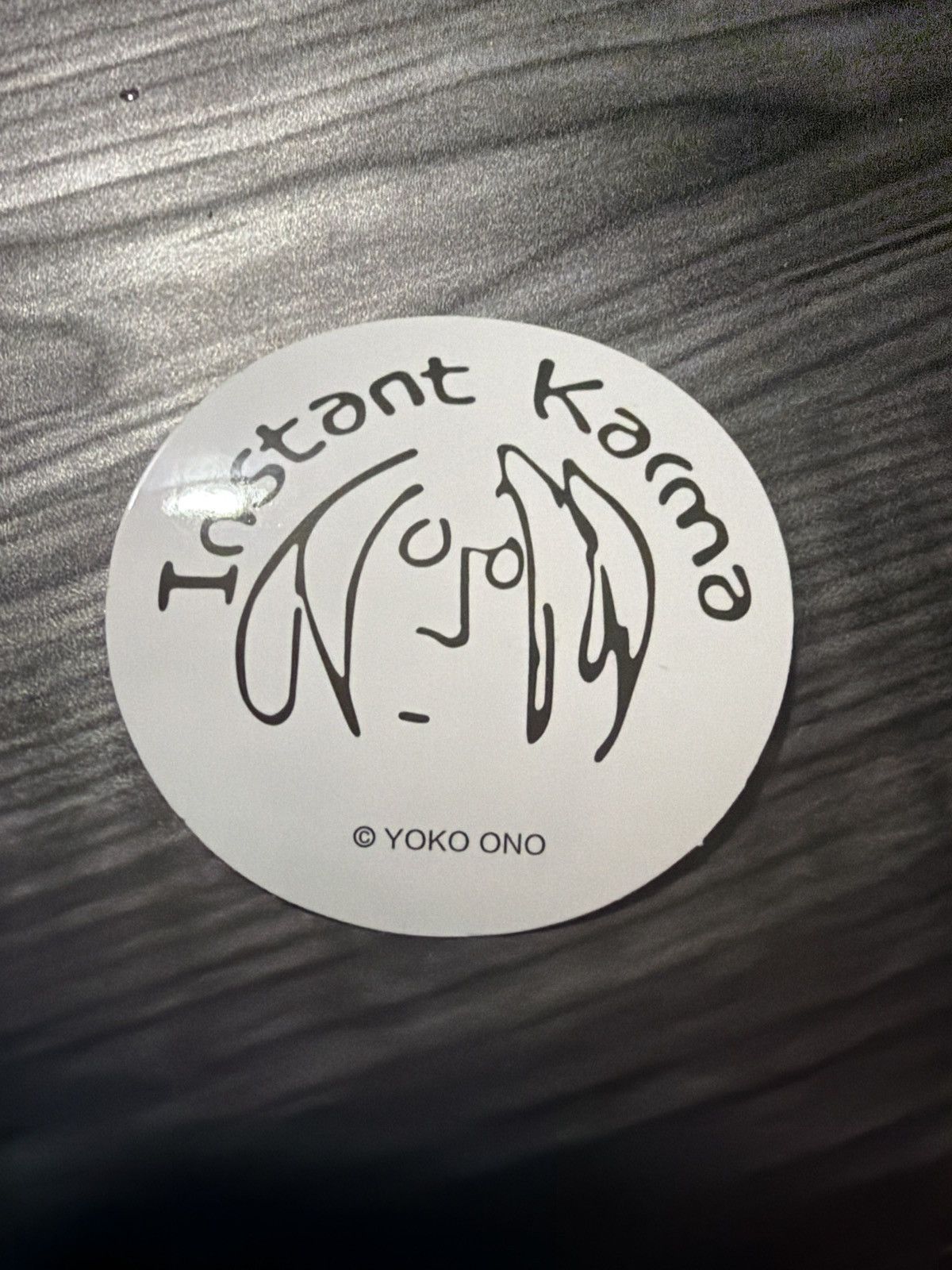 Hypebeast Instant Karma Yoko Ono John Lennon Sticker Size ONE SIZE - 1 Thumbnail