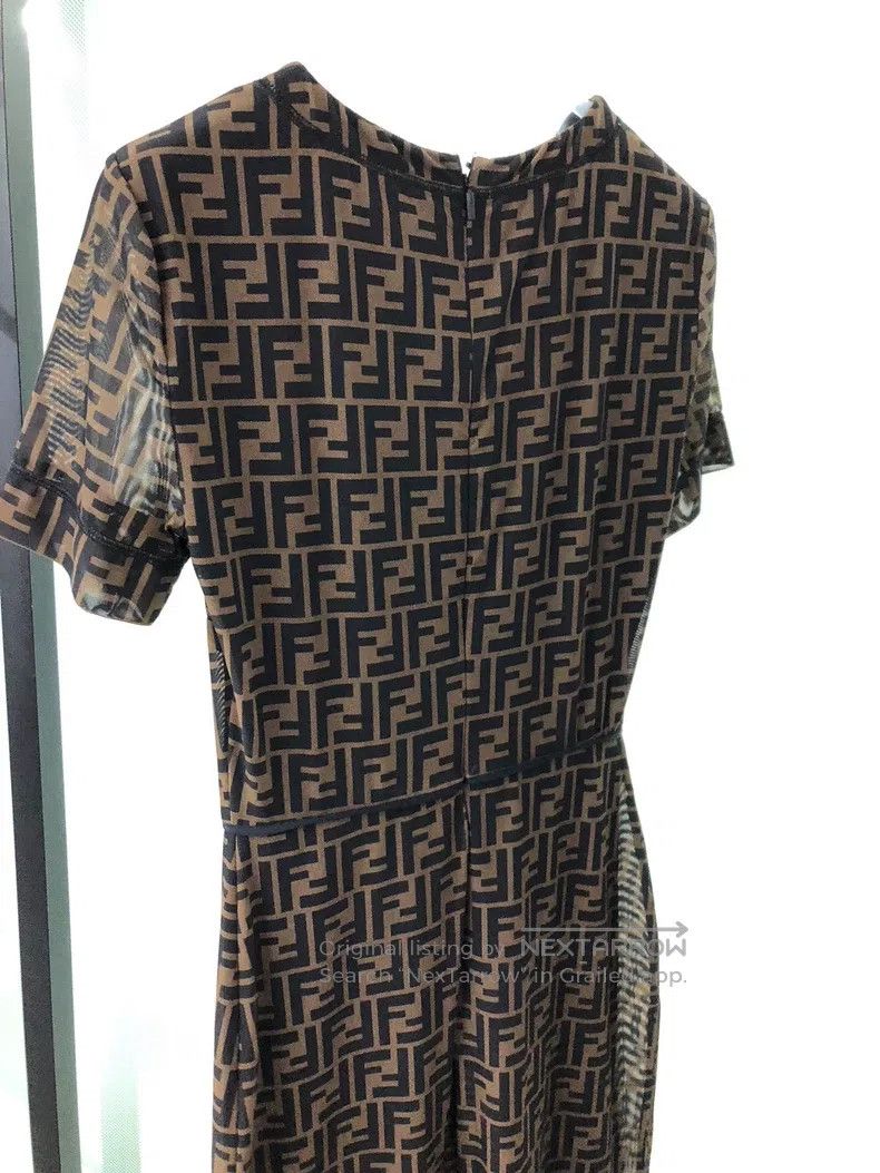 Fendi Fendi All-Print Dress Size XS / US 0-2 / IT 36-38 - 4 Thumbnail
