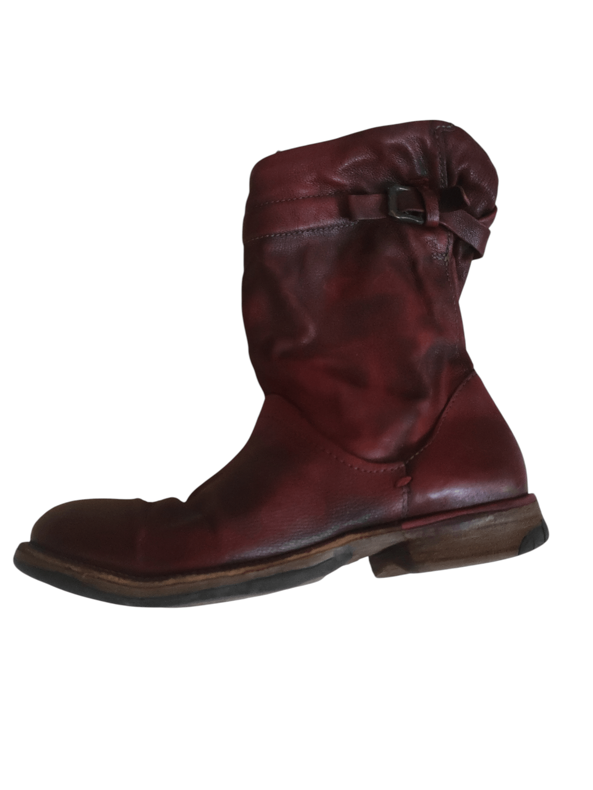 A.S.98 Airstep Ladies Avant-Garde Leather Combat Boots Shoes Size US 10.5 / IT 40.5 - 4 Thumbnail