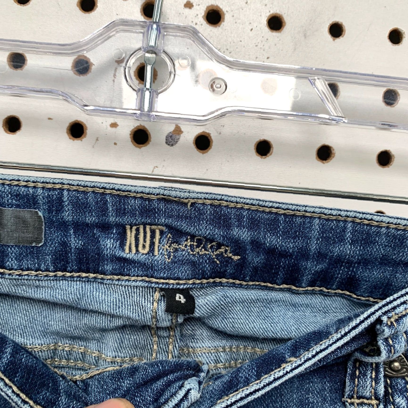 Vintage Kut Boyfriend Denim Jeans Womens Size 4 Blue 30x29 Distressed Size 27" / US 4 / IT 40 - 5 Thumbnail