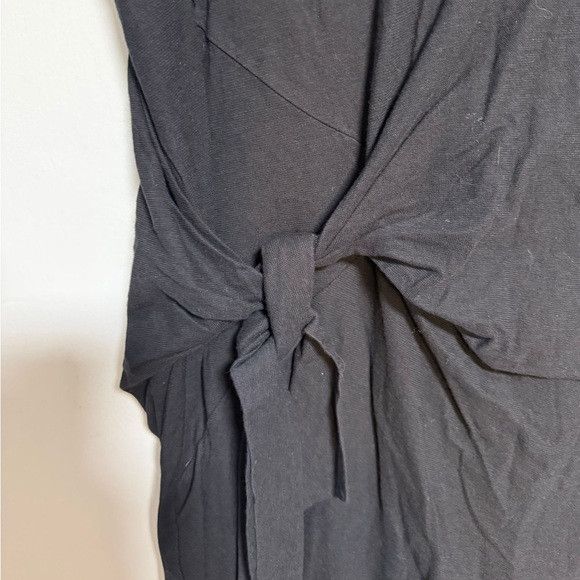 Vince Vince Black Tie-Front T-Shirt Dress Size S Size S / US 4 / IT 40 - 4 Thumbnail