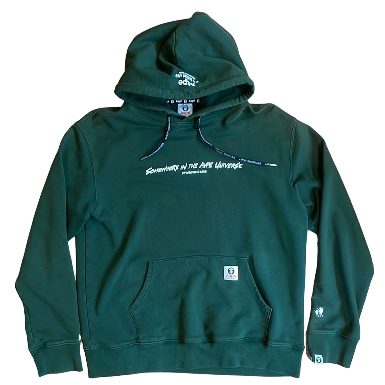 image of Somewhere In The Aape Universe Green Hoodie , Men's (Size 2XL)