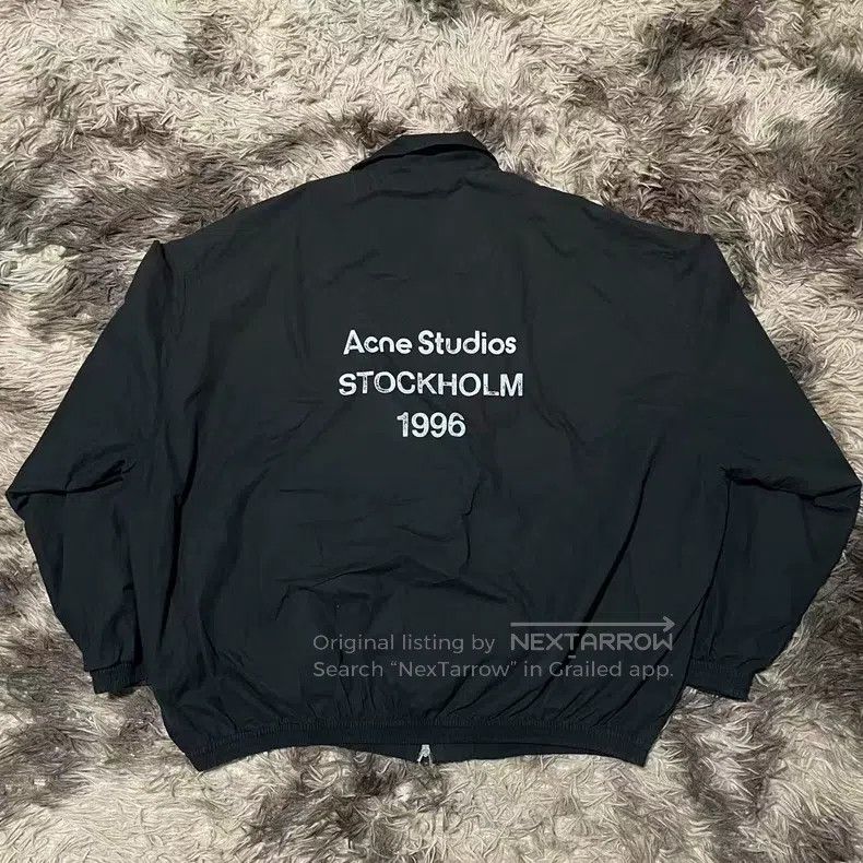 Acne Studios Acne Studios Black 1996 Distressed Lettering Print Coach J Size US L / EU 52-54 / 3 - 1 Thumbnail