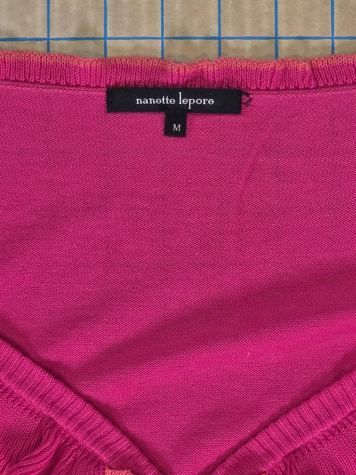 Other Nanette Lepore Pink Textured Sheath Dress Pockets Medium Y2K Size M / US 6-8 / IT 42-44 - 4 Thumbnail