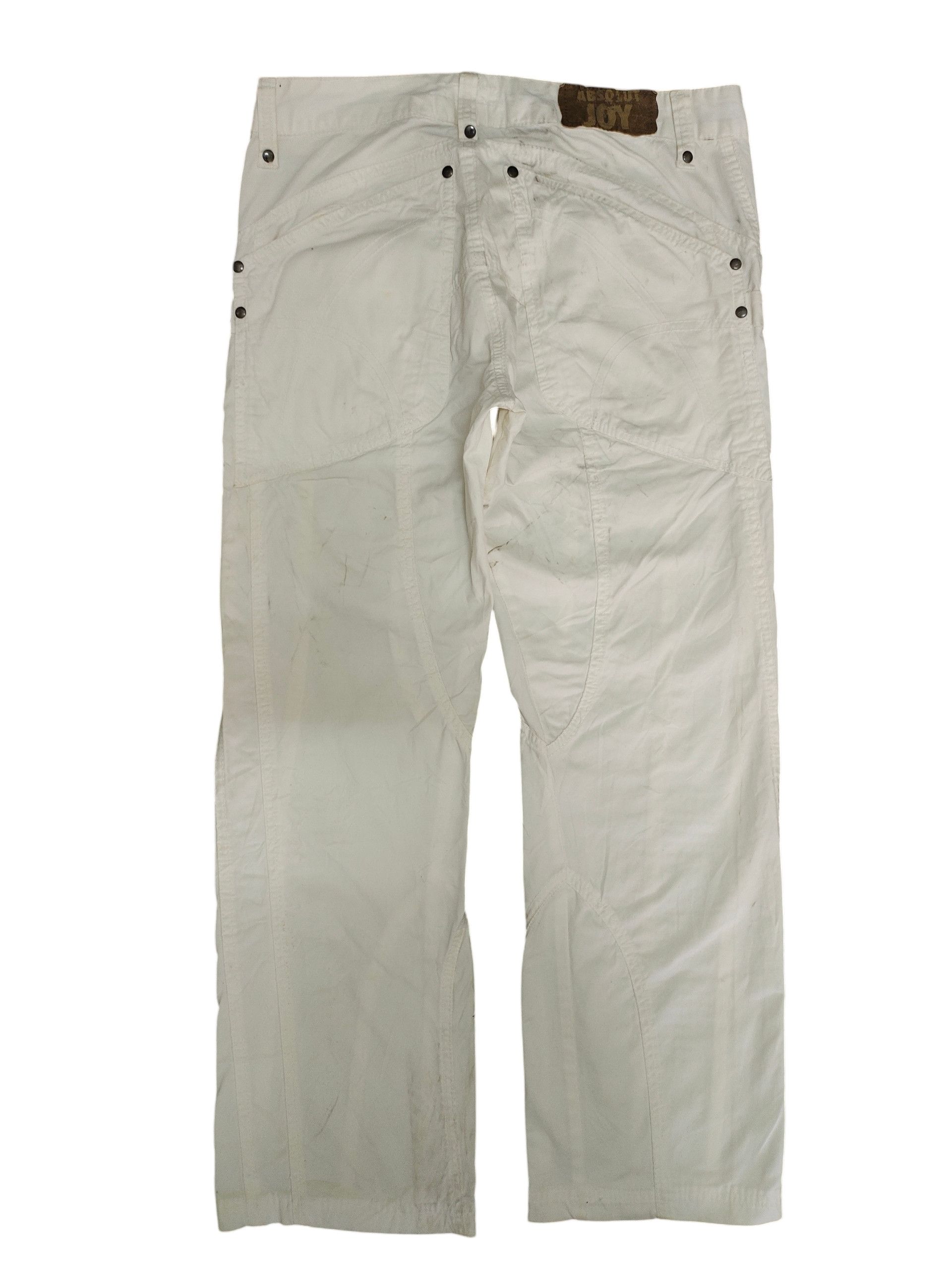 Absolut Joy Absolut Joy Einstein Asymmetric Cut White Zipper Pants Size US 30 / EU 46 - 8 Thumbnail