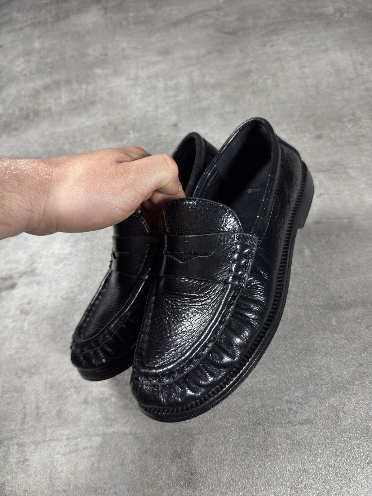 Saint Laurent Paris Saint Laurent Leather Loafers – Black Size US 5 / IT 35 - 3 Thumbnail