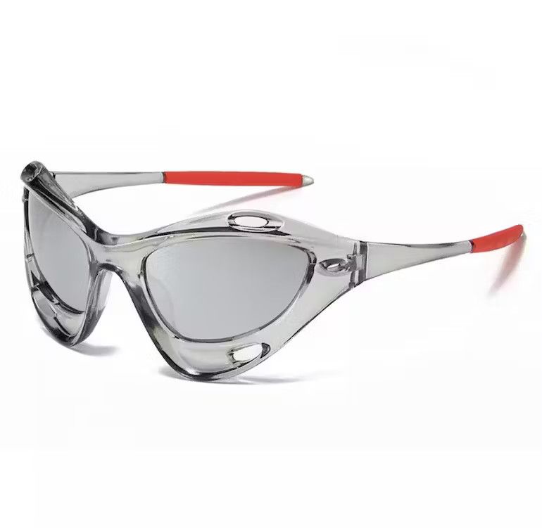 Jewelry Clear Dystopian Sunglasses Retro Cyber Punk Archive Cosplay Size ONE SIZE - 2 Thumbnail