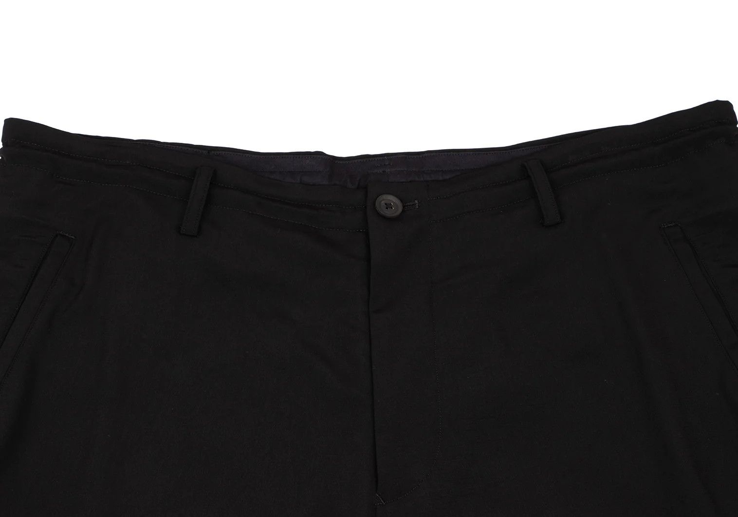 Yohji Yamamoto Yohji Yamamoto Crepe Dressed Button Pants Black Size US 32 / EU 48 - 3 Thumbnail
