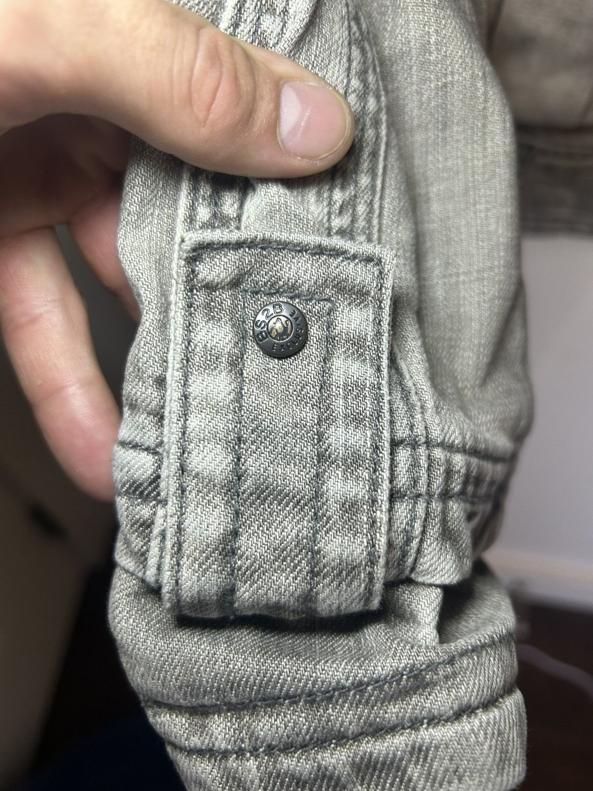 Vintage Vintage BS2B “bondage” cargo denim jacket Size US L / EU 52-54 / 3 - 9 Thumbnail