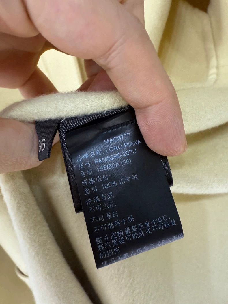 Loro Piana LORO PIANA Chicken yellow 100% cashmere coat Size XXS / US 00 / IT 34 - 4 Thumbnail