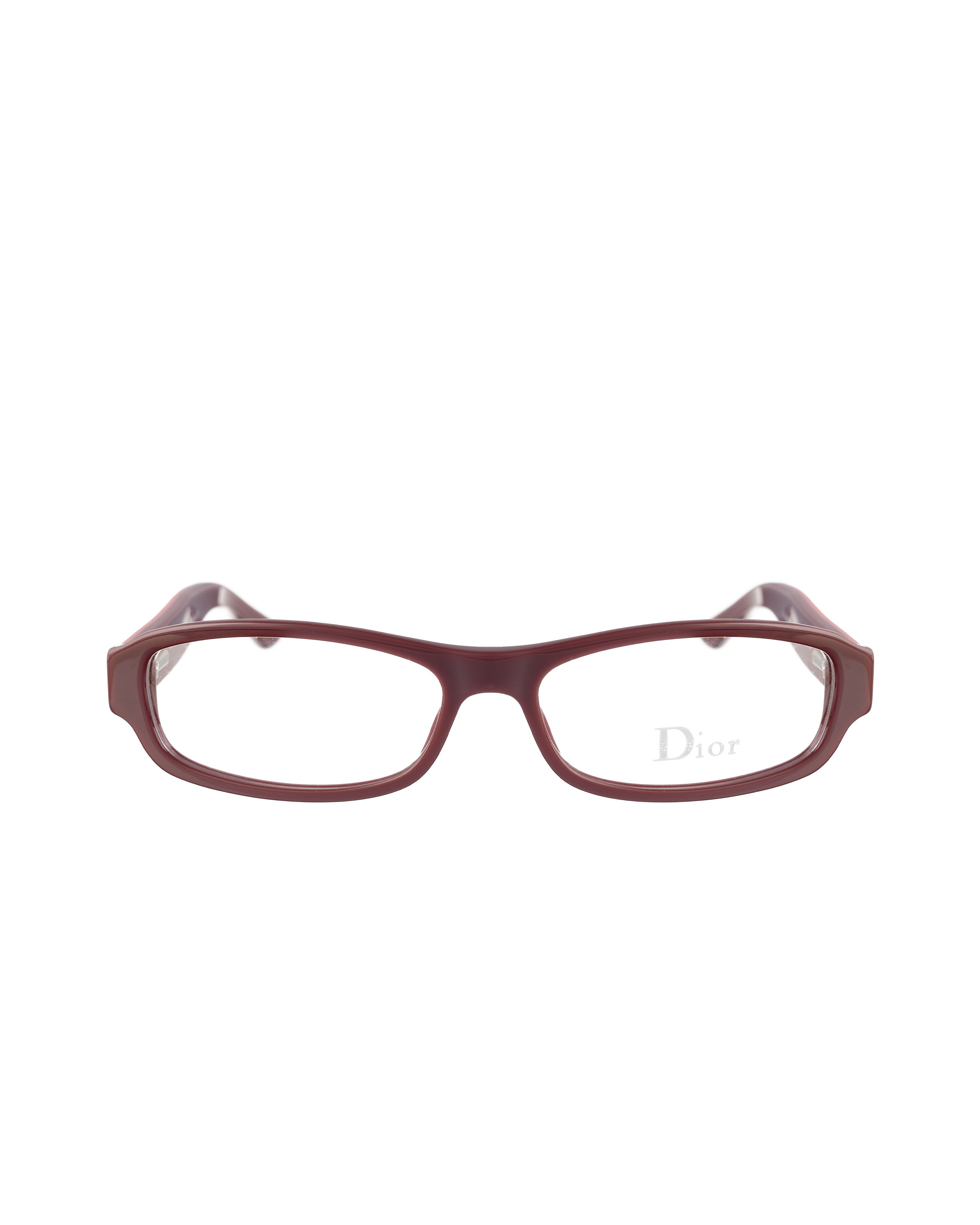 Dior × Vintage Dior 00s Burgundy Glasses with Pink Gems Size ONE SIZE - 2 Thumbnail
