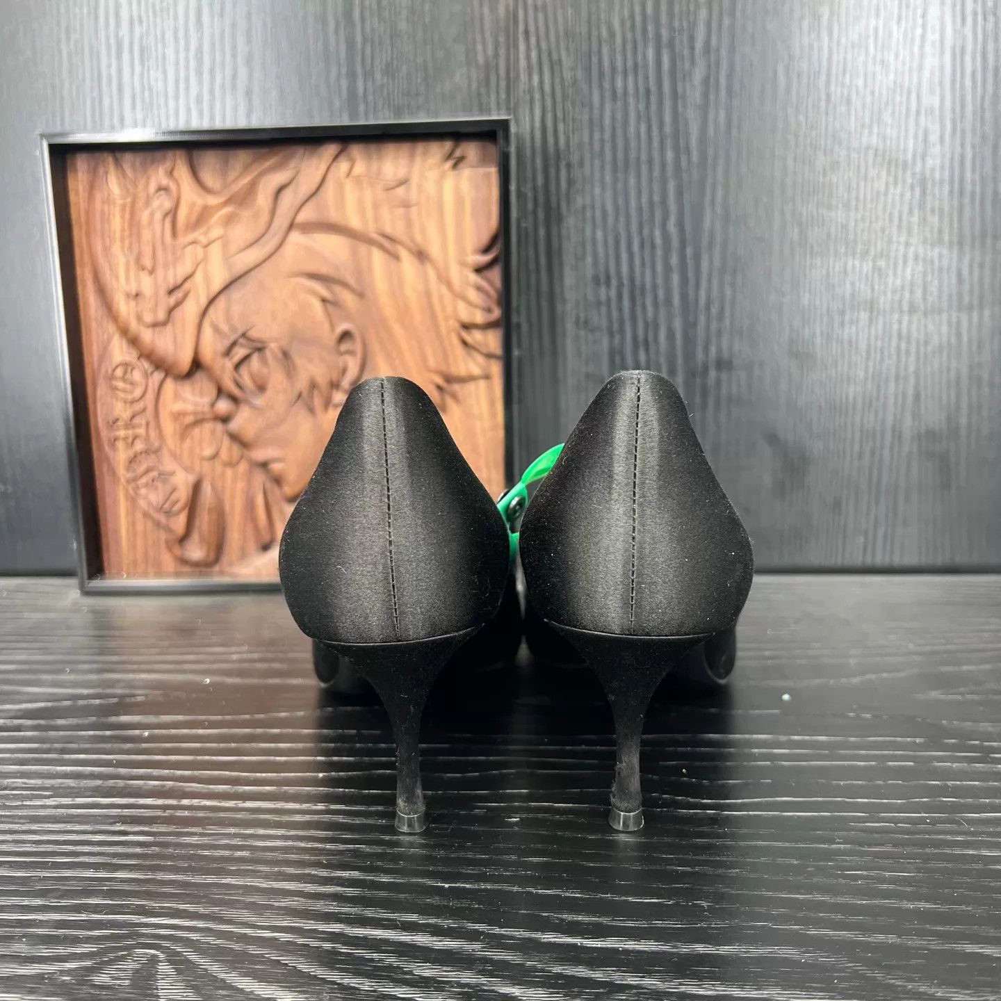 Roger Vivier RV women's Black Crystal-Embellished Heels 36 (minor scuffs) Size US 5.5 / IT 35.5 - 5 Thumbnail