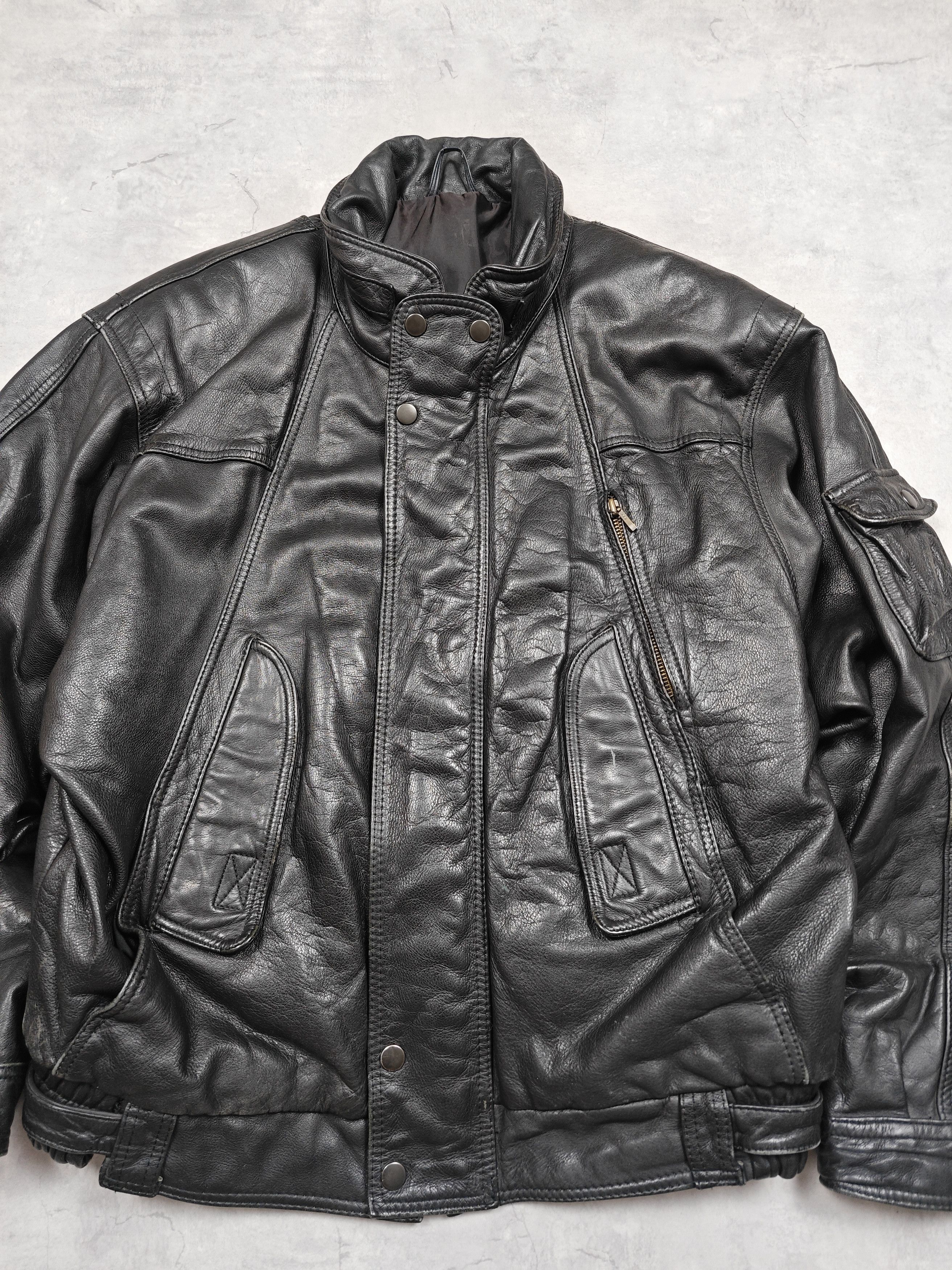 Angelo Litrico Angelo Litrico Vintage Leather Jacket Size US XL / EU 56 / 4 - 2 Thumbnail