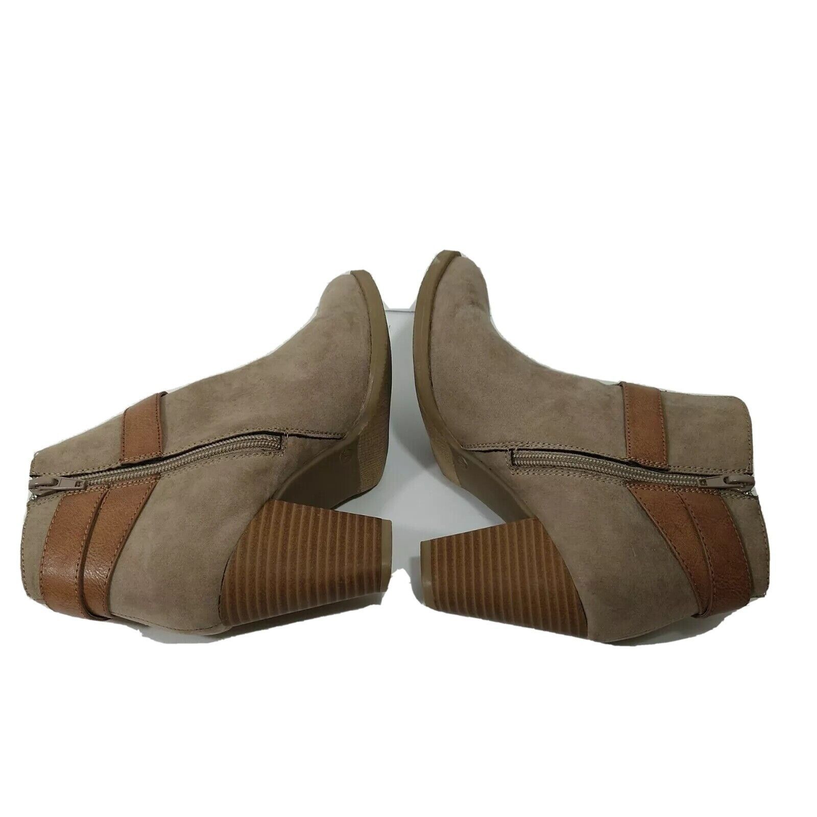 Other Nicole Bootie Ankle Boot Women Size 8.5 M Brown Zip Close Size US 8.5 / IT 38.5 - 5 Thumbnail