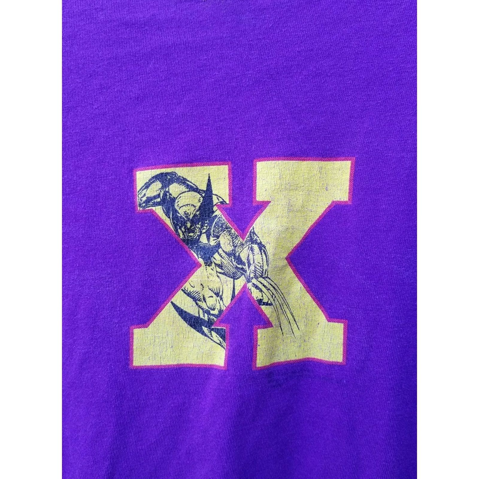 Fruit Of The Loom VINTAGE Marvel Wolverine Shirt Comics X-men 1994 Gambit Mens Large Mutant Gear Cotton T-Shirt Purple XL Men Mens Shirts 90s Size US XL / EU 56 / 4 - 7 Thumbnail
