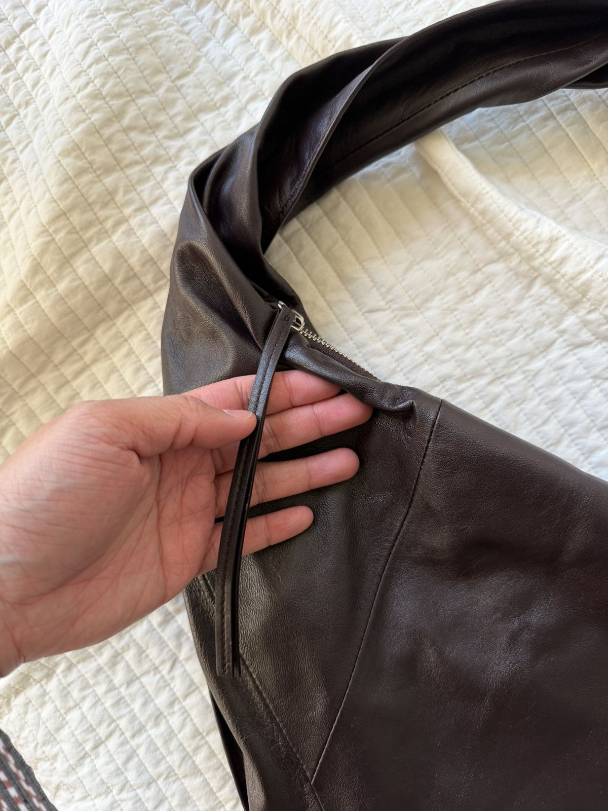 Lemaire Lemaire Scarf Bag Espresso Large Size ONE SIZE - 3 Thumbnail