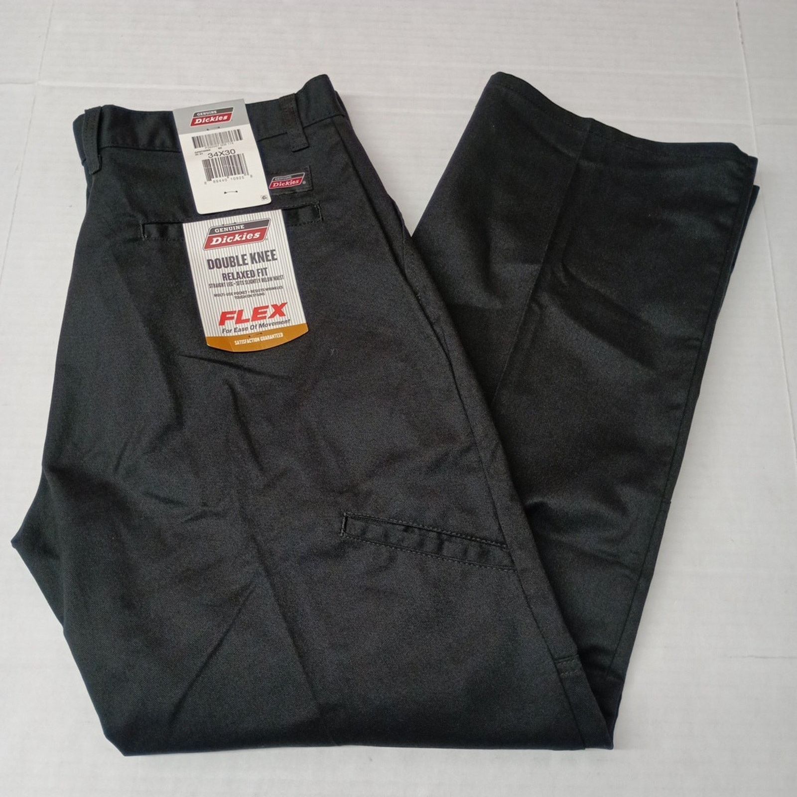 Dickies Dickies Relaxed Fit Double Knee Work Pants Men's 34x30 Black Size US 34 / EU 50 - 1 Thumbnail