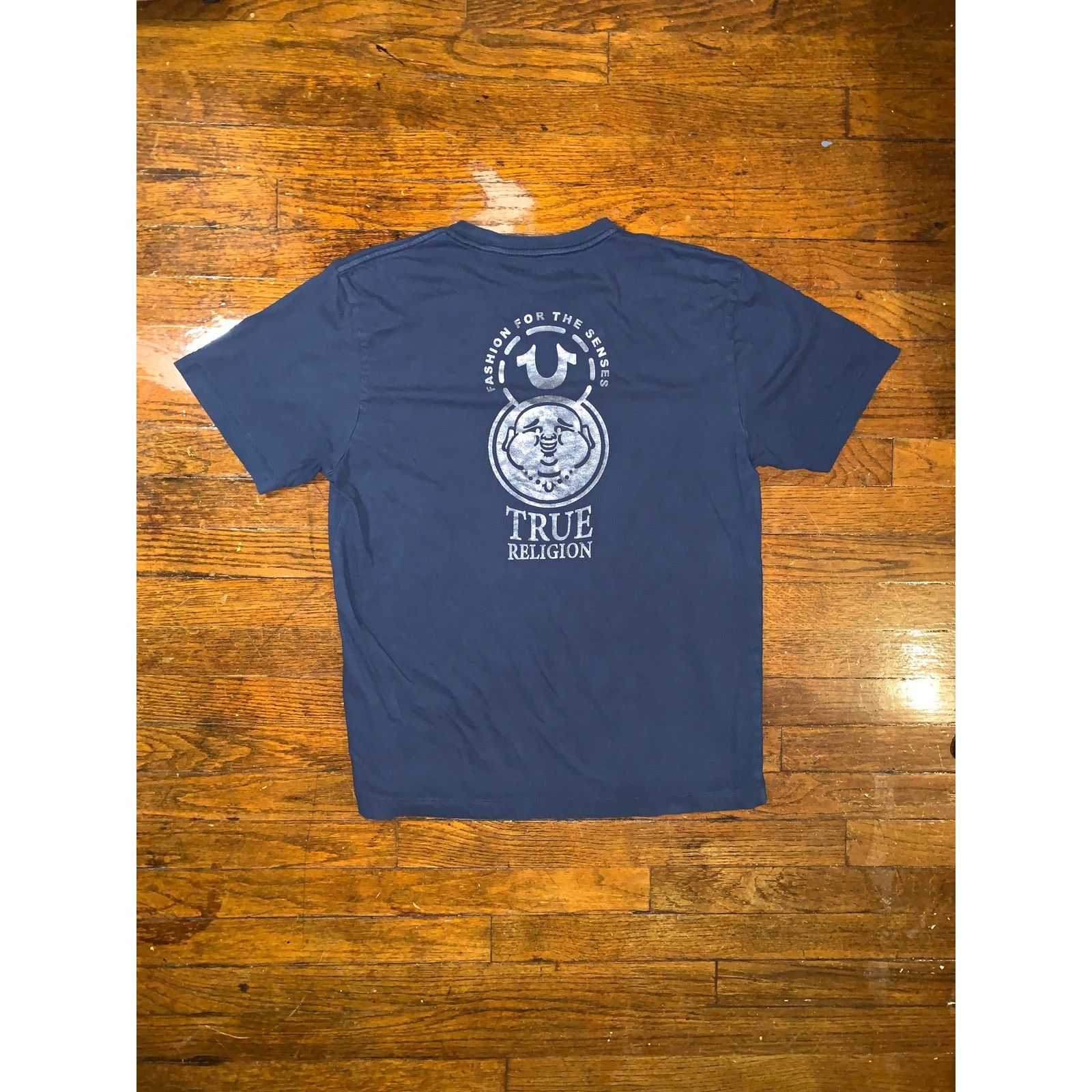 True Religion True Religion Navy Blue T Shirt Large Buddha Logo Graphic Size US L / EU 52-54 / 3 - 2 Thumbnail