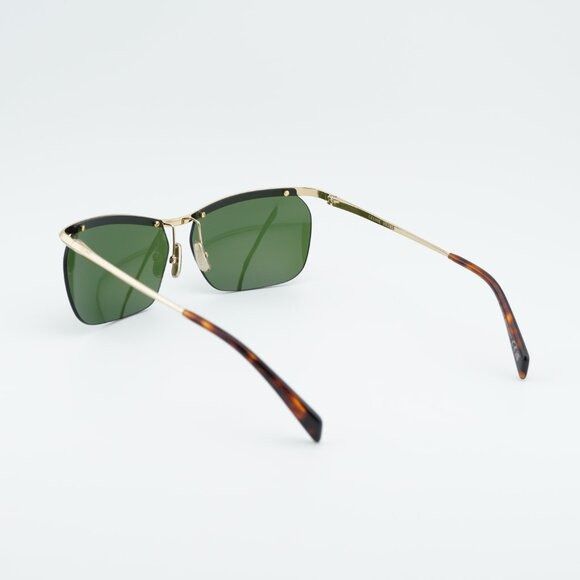 Celine Celine CL40307U 30N Sunglasses Gold Square Frame, Green Size ONE SIZE - 10 Thumbnail