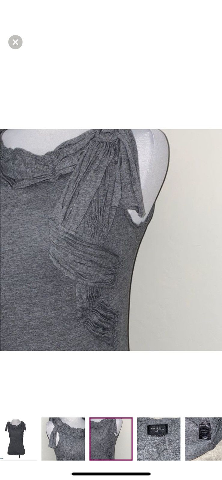 Anthropologie Anthropologie deletta small knotted tank top Size S / US 4 / IT 40 - 3 Thumbnail