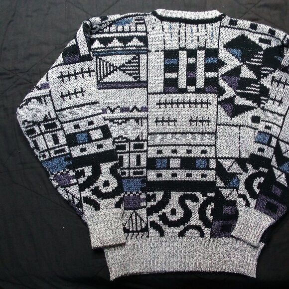 Method × Vintage Vintage Method Abstract Geometric Crewneck Sweater Size US XL / EU 56 / 4 - 5 Thumbnail