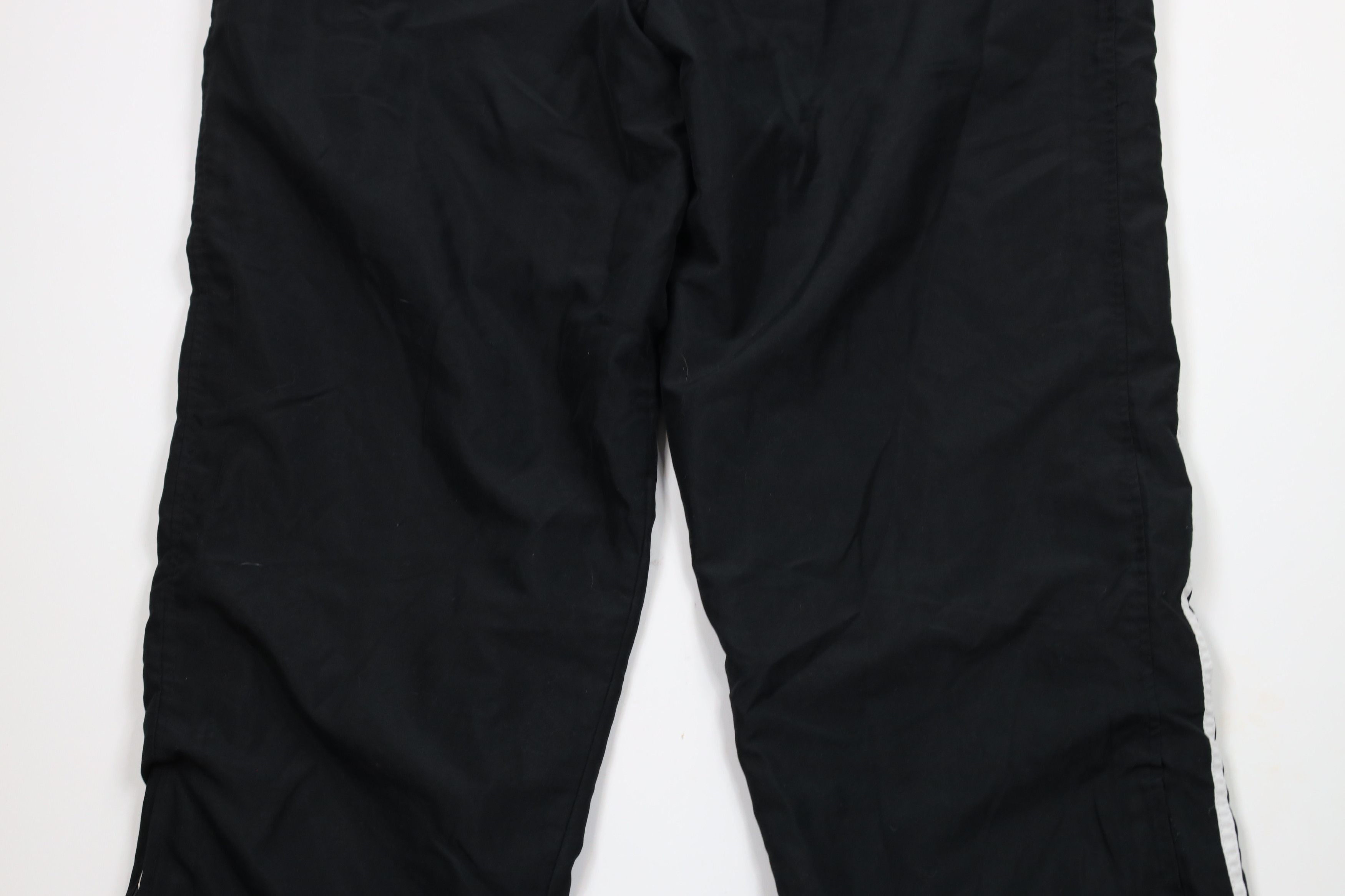 Vintage Vintage 90s Streetwear Striped Lined Wide Leg Pants Black Size US 36 / EU 52 - 12 Thumbnail