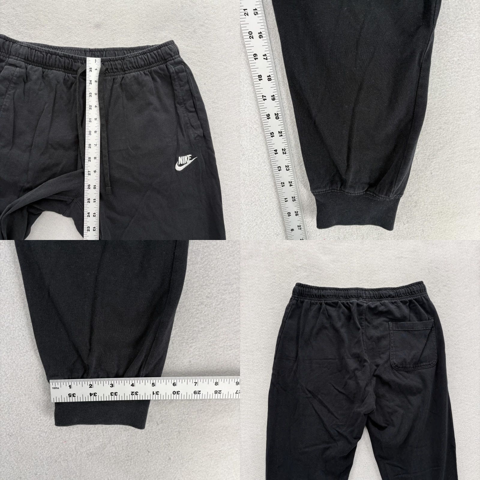 Nike Nike Pants Mens Medium Black Woven Joggers Cotton Casual Athletic Gym Lounge Size US 31 - 8 Thumbnail