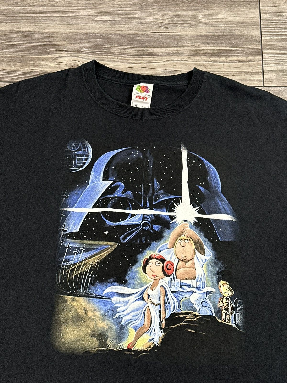 Fruit Of The Loom Y2K Star Wars Family Guy T Shirt Size US XL / EU 56 / 4 - 2 Thumbnail