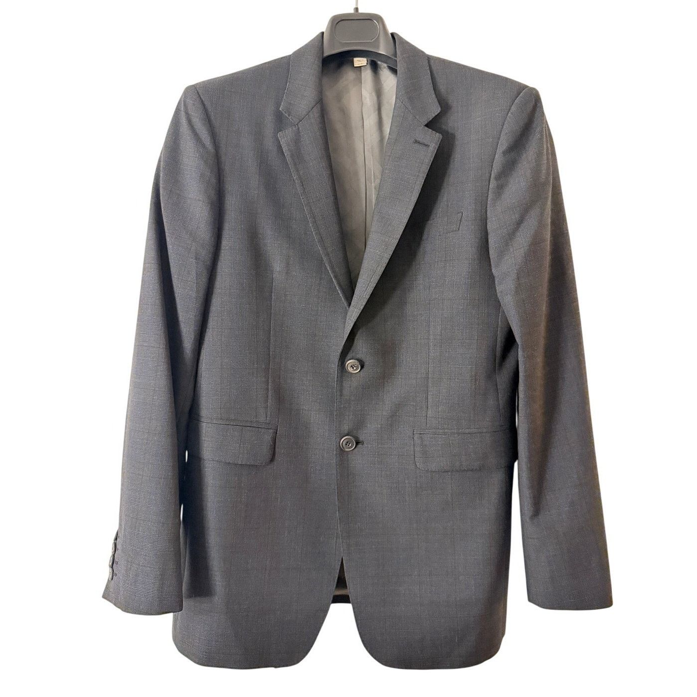 Burberry Burberry Men's Wool Charcoal Gray Full Suit Size 50R - 1 Thumbnail