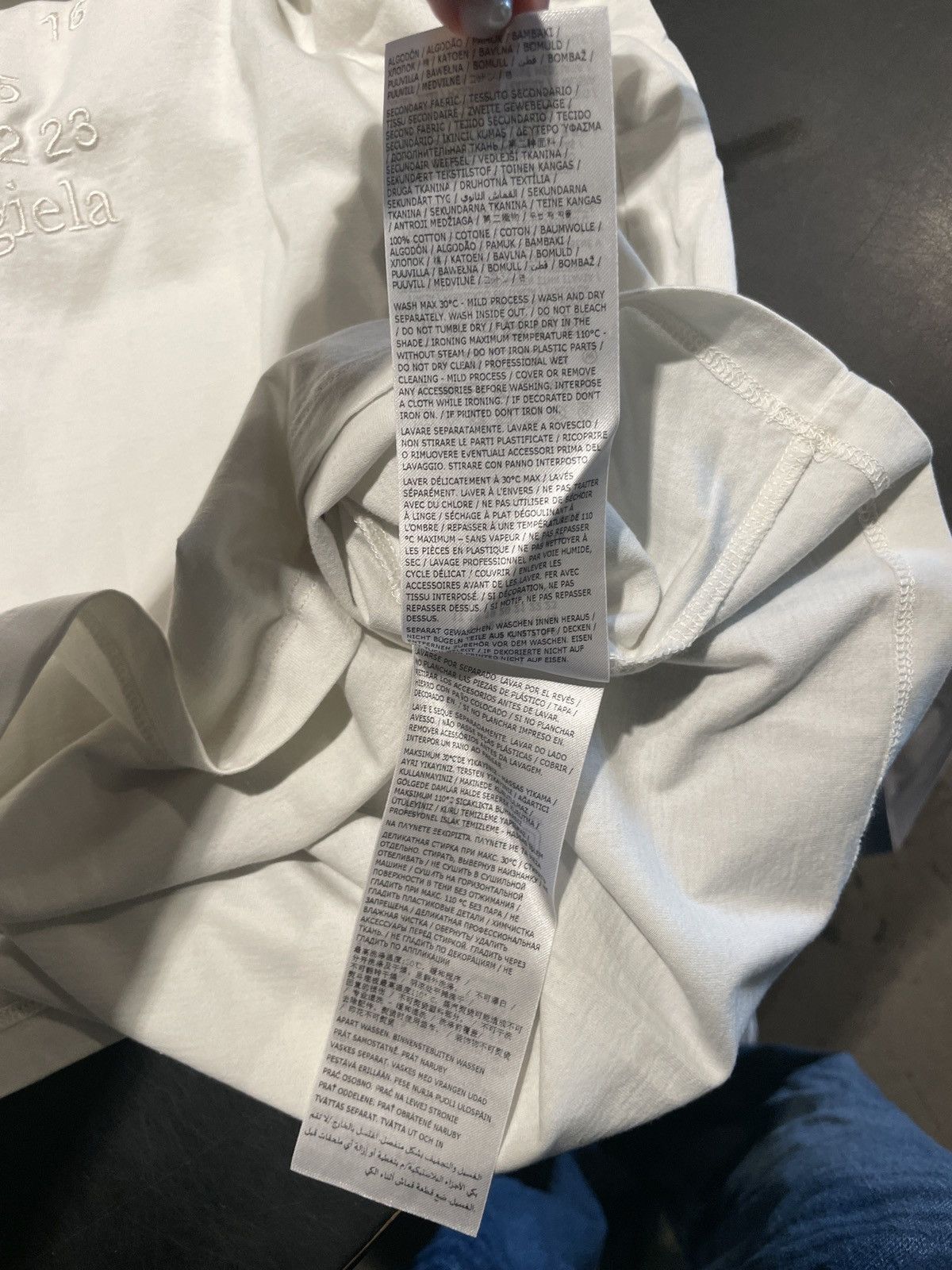 Maison Margiela Logo cotton t-shirt Size US XXL / EU 58 / 5 - 9 Thumbnail