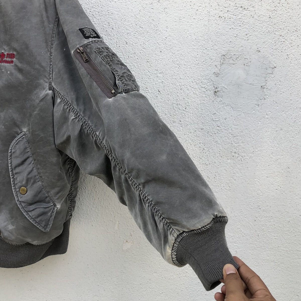Converse Vintage Converse Sun Faded Ma-1 Bomber Jacket Size US L / EU 52-54 / 3 - 9 Thumbnail