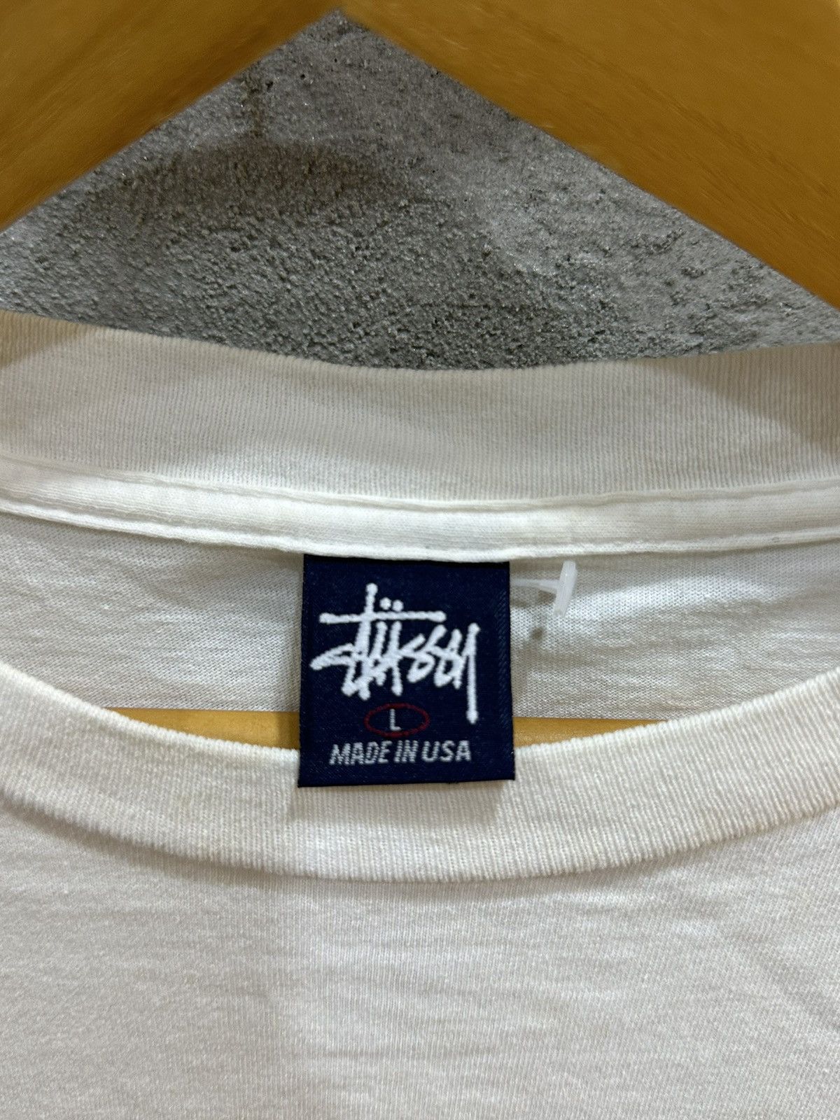 Stussy × Vintage Vintage 90s Stussy Tomb Greek Distressed Large Tees Size US L / EU 52-54 / 3 - 3 Thumbnail