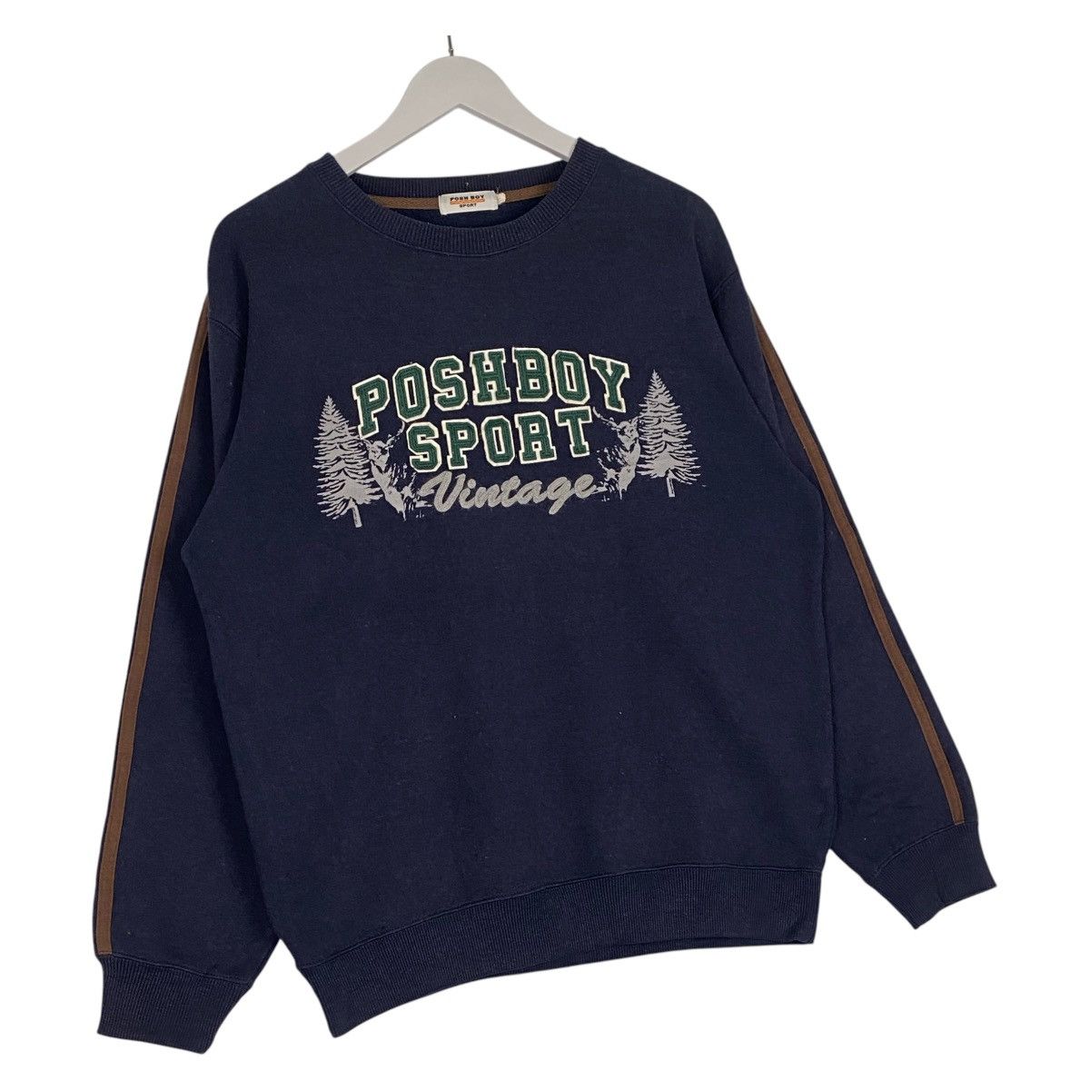 Vintage Vintage Posh Boy Sweatshirt Crewneck Pullover Navy Blue Size US M / EU 48-50 / 2 - 3 Thumbnail