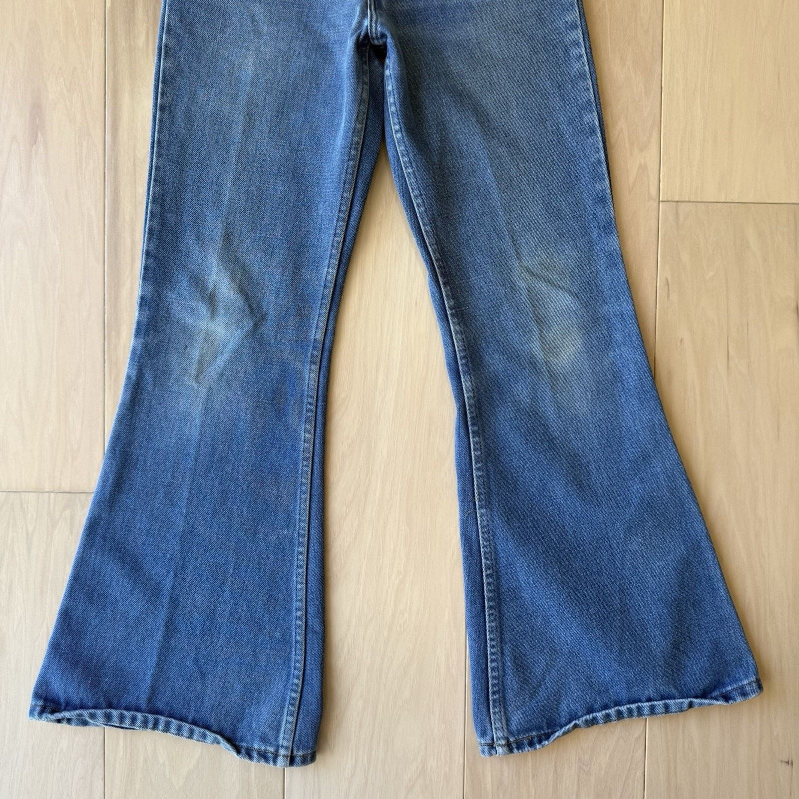 Levi's × Vintage Vintage Levis 784 Bell Bottom Jeans 27 Blue For Women 80s Size 27" / US 4 / IT 40 - 4 Thumbnail