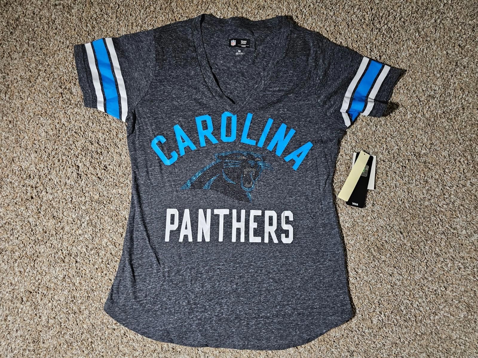 G-III NWT Carolina Panthers NFL Team Apparel Deep Vneck Shirt M Size ONE SIZE - 1 Thumbnail